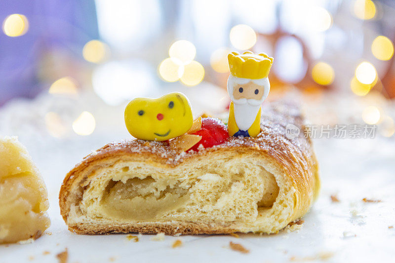 Roscon de Reyes，西班牙圣诞节的传统蛋糕